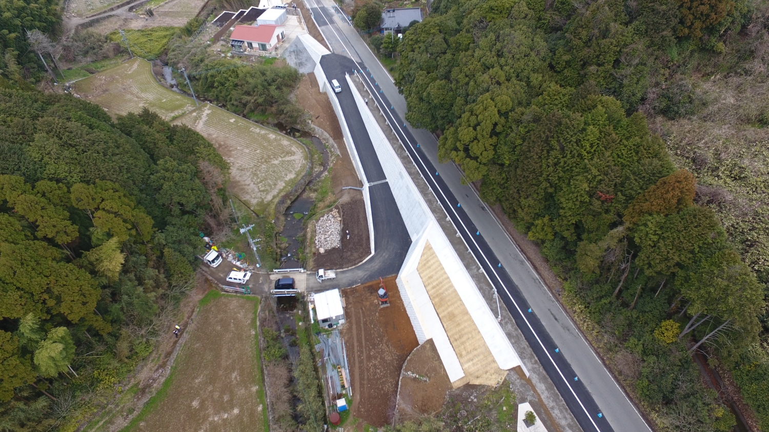 主要地方道熊本玉名線岳工区道路改築工事その３